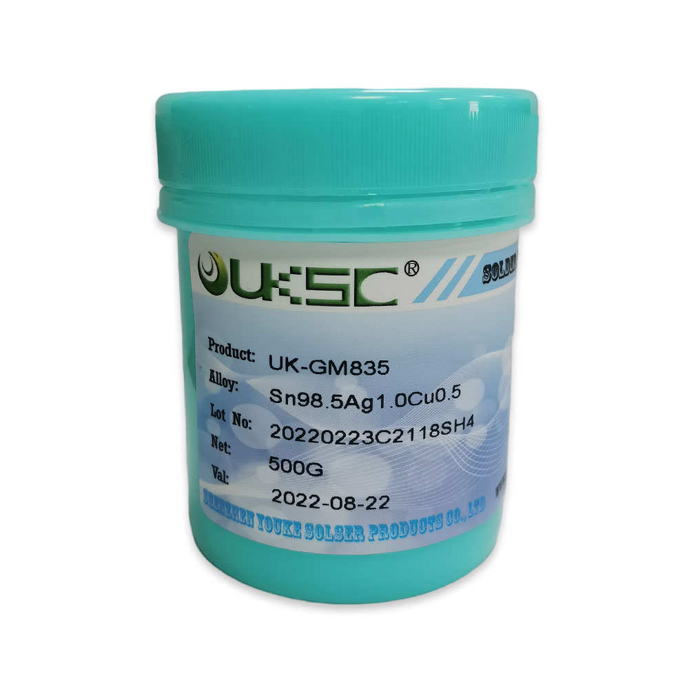 無鉛高溫錫膏UK-GM835 - Sn98.5Ag1.0Cu0.5